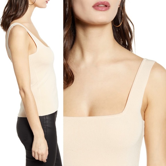 Leith Square Neck Sleeveless Sweater - Picture 2 of 6